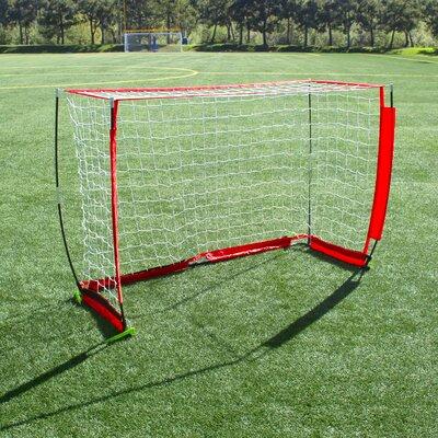 GoSports Goal Soccer Equipment Metal in Red/White, Size 48.0 H x 72.0 W x 24.0 D in | Wayfair SCCR-GOAL-02-6x4