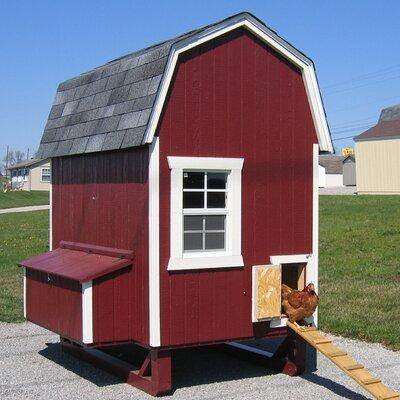 Tucker Murphy Pet™ Daria Gambrel Barn Chicken House w/ Nesting Box & Ramp in Brown, Size 94.0 H x 48.0 W x 72.0 D in | Wayfair