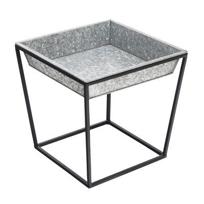 Winston Porter Moorgate Plant Stand Metal in Gray, Size 15.0 W in | Wayfair BE29312D5C584ADA9FC0318284879E35