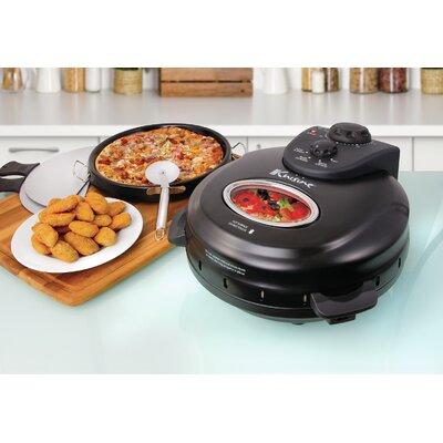 Euro Cuisine Electric Rotating Countertop Pizza Oven w/ Lid | Wayfair PM600