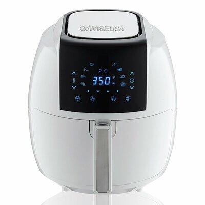 GoWISE USA 5.5 Liter 8-in-1 Electric Air Fryer Plastic in White, Size 14.5 H x 12.0 W x 14.0 D in | Wayfair GW22735