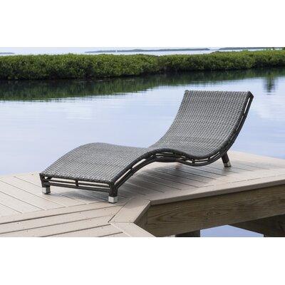 Panama Jack Outdoor Graphite Curve Chaise Lounge Wicker/Rattan in Brown/Gray, Size 18.0 H x 25.0 W x 78.0 D in | Wayfair PJO-1601-GRY-CC