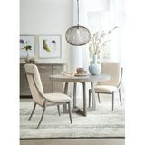 Hooker Furniture Affinity Pedestal Solid Wood Dining Table Wood in Brown/Gray, Size 30.0 H in | Wayfair 6050-75203-GRY