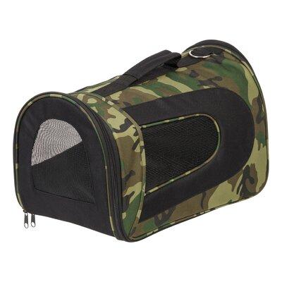 Tucker Murphy Pet™ Ronnie Small Soft Pet Carrier Plastic in Green/Gray, Size 10.63 H x 10.23 W x 18.11 D in | Wayfair