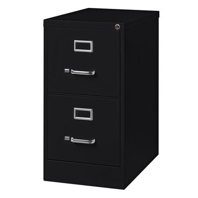 Hirsh Industries 14410 Black Two-Drawer Vertical Letter File Cabinet - 15
