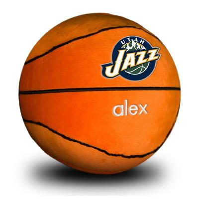 Orange Utah Jazz Personalized Plush Baby Basketball