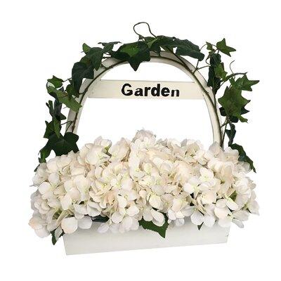 August Grove® Hydrangeas Floral Arrangement in Pot w/ Handle | 16.5 H x 11 W x 11 D in | Wayfair AGTG5366 43614966
