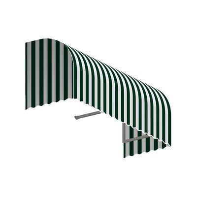 Awntech Elongated Dome Window Awning Wood in Green/White | 31 H x 76.5 W x 24 D in | Wayfair RS22-WH-6FW