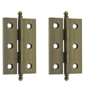 idh by St. Simons Solid Brass Cabinet Hinge in Yellow | 2.5 H x 1.7 W in | Wayfair 82517-005