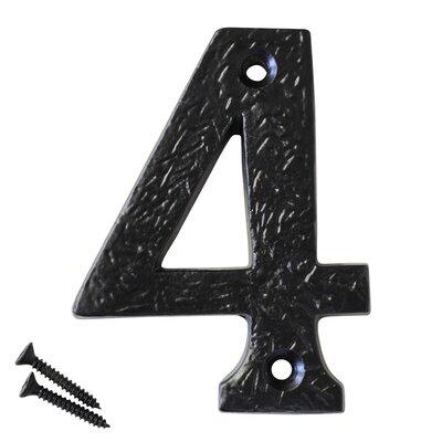 RCH Supply Company 3 in. House Number Metal in Black | 3 H x 2.3 W x 0.3 D in | Wayfair 8324BLK75