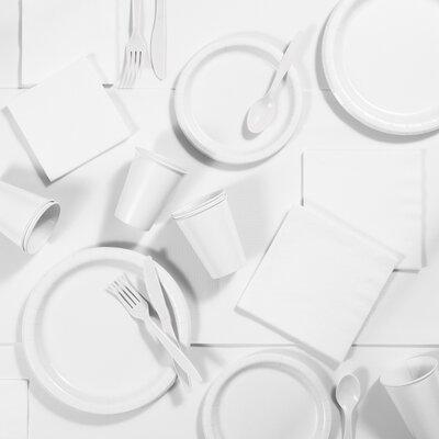 Creative Converting Paper/Plastic Party Supplies Kit in White | Wayfair DTC3272X2A