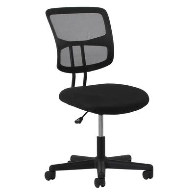 Essentials by OFM ESS-3020 Swivel Mesh Back Armless Task Chair in Black - OFM ESS-3020