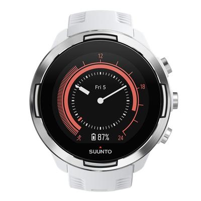 Suunto Watches 9 G1 Baro Durable Multisport GPS Watch White w/o Smart Sensor and Heart Rate Belt