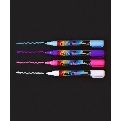 a'la Board Markers - Fluorescent Cool Colors Dry-Erase 4.5-mm Tip Marker - Set of Four