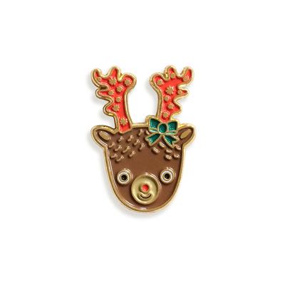 Night Owl Paper Goods Brooches and Pins - Reindeer Enamel Pin