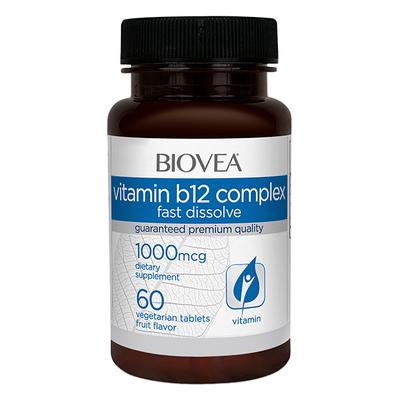 BIOVEA Multi Vitamins - 60-Ct. Vitamin B12 Complex 1000-mcg Tablets