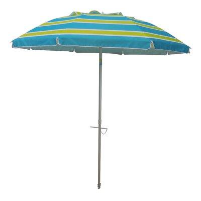 Heininger Holdings LLC 7' Beach Umbrella Metal in Green/Blue/Navy | Wayfair 1300