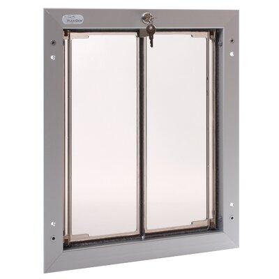 PlexiDor Performance Pet Door/Door Mount, Steel in Gray/White | 19.25 H x 16.5 W x 1.75 D in | Wayfair PD DOOR LG SV