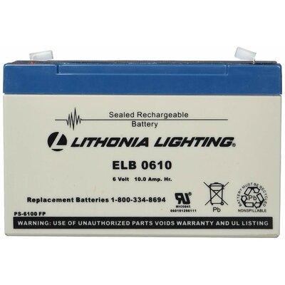 Lithonia Lighting LED Emergency Battery in White | 6 H x 2 W x 3.7 D in | Wayfair ELB 0610