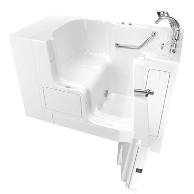 American Standard 52  x 32  Walk-in Air Bathtub Fiberglass in White | 40 H x 52 W in | Wayfair 3252OD.709.ARW-PC