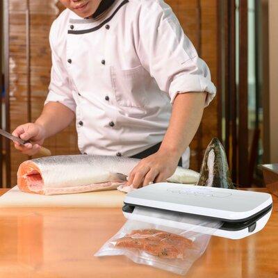 NutriChef Automatic Food Vacuum Sealer in Gray | 3 H x 14.25 W x 6.25 D in | Wayfair PKVS18SL
