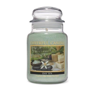 A Cheerful Candle LLC Day Spa Scented Jar Candle Paraffin in Green | 7 H x 4 W x 4 D in | Wayfair CC01