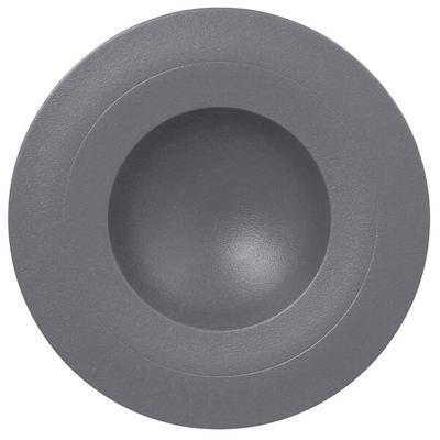 RAK Porcelain NFGDDP29GY Neo Fusion 11 3/8" Stone Gray Porcelain Deep Plate - 6/Case
