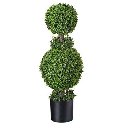 Charlton Home® American 32 Artificial Boxwood Topiary in Planter Plastic | 32 H x 11 W x 11 D in | Wayfair 3C5B9BEFC0194D7985FF866B8F2BDCB4