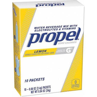 PROPEL 01090 Beverage Powder Mix with Electrolytes 16 oz., Lemon, Pk10