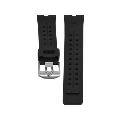 Hazard 4 Nautical TPR Watch Band Stainless Buckle Black One Size WB-NAT24-SS-BLK