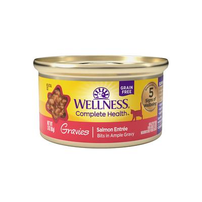 Complete Health Natural Canned Grain Free Gravies Salmon Dinner Wet Cat Food, 3 oz., Case of 12, 12 X 3 OZ