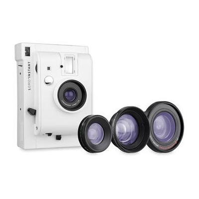 Lomography Lomo'Instant Camera & 3 Lenses (White Edition) LI800W