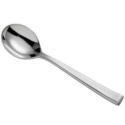 Reserve by Libbey 947 016 Santorini Mirror 6 1/4" 18/10 Stainless Steel Extra Heavy Weight Bouillon Spoon - 12/Case