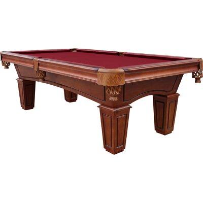 Playcraft St Lawrence Slate Pool Table w/ Professional Installation Included Solid + Manufactured Wood in Red/Brown | 32.5 H x 99 W in | Wayfair