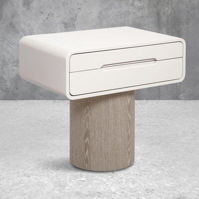ModShop Koh Samui 2 Drawer Nightstand Wood in Brown/Gray/White | 28 H x 30 W x 20 D in | Wayfair SID043