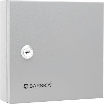 Barska 10 Position Key Cabinet w/ Key Lock, Steel in Gray | 6.75 H x 6.5 W x 2 D in | Wayfair CB13362