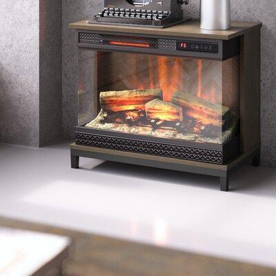 Etta Avenue™ Levon Electric Fireplace in Brown, Size 27.0 H x 47.5 W x 15.5 D in | Wayfair 81E5F85B8D124CEDA03378913926484B