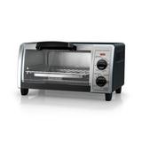 Black + Decker 4-Slice Toaster Oven, Stainless Steel, TO1705SB in Gray, Size 9.57 H x 17.36 W x 12.13 D in | Wayfair