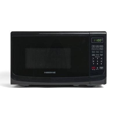 Farberware Countertop Microwave .7 Cu. Ft. 700-Watt Compact Microwave Oven in Black | 10.1 H x 17.75 W x 12.91 D in | Wayfair FMO07ABTBKA