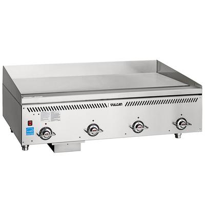 Vulcan VCCG48-AS Natural Gas 48" Griddle with Atmospheric Burners and Steel Plate - 120,000 BTU