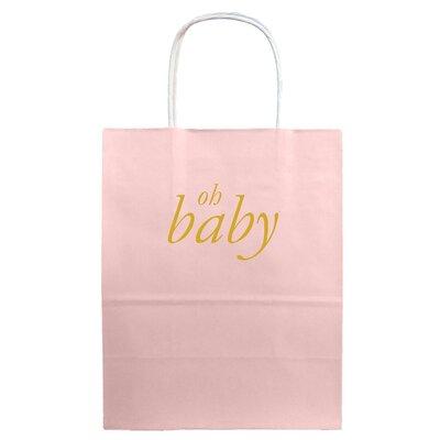Tea and Becky Oh Baby Shower Gift Bags in Pink | Wayfair w-gb-obp