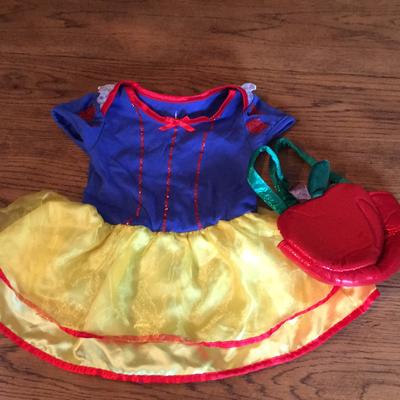 Disney Costumes | Euc Snow White Outfit With Apple Bag | Color: Blue/Yellow | Size: 18 Months