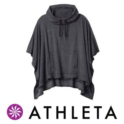 Athleta Tops | Athleta Blissful Yoga Workout Poncho Dark Grey | Color: Gray | Size: S