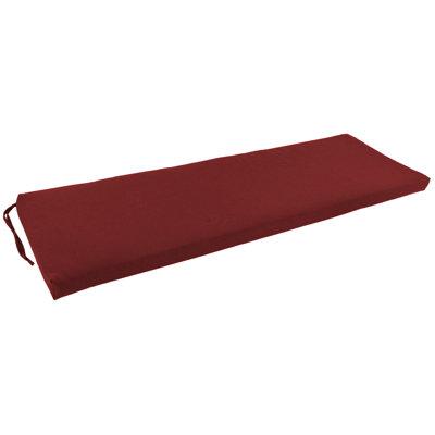 Winston Porter Bench Outdoor Cushion Polyester/Cotton Blend in Red | 3 H x 57 W in | Wayfair EC218FE8AEA2447B92233E372E856CAE