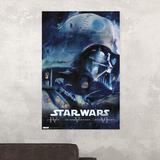 Trends International Star Wars - Blu Ray Original Paper Print in Blue | 34 H x 22.375 W x 0.125 D in | Wayfair POD1449
