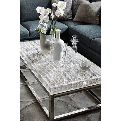 Bernhardt Arctic Frame Coffee Table Plastic/Acrylic/Metal in Gray/White | 17.25 H x 55.25 W x 27.75 D in | Wayfair 375023