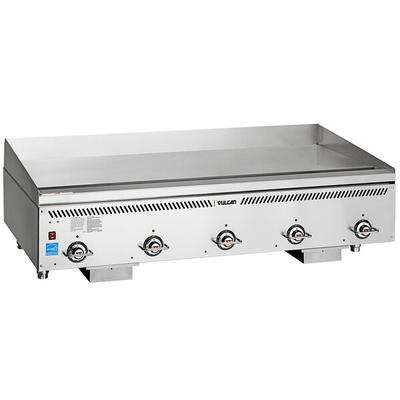 Vulcan VCCG60-AS Liquid Propane 60" Griddle with Atmospheric Burners and Steel Plate - 150,000 BTU