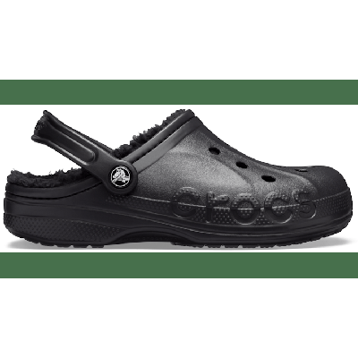 Crocs Black   Black Baya Lined Clog Shoes