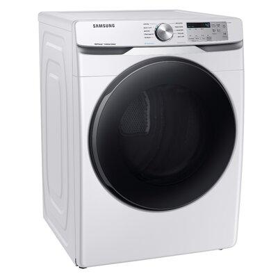 Samsung 7.5 Cu. Ft. Electric Stackable Dryer w/ Reversible Door in Gray | 38.75 H x 27 W x 31.5 D in | Wayfair DVE45R6100W/A3