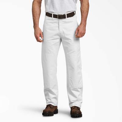 Dickies Men's Double Knee Utility Painter's Pants - White Size 32 (2053)